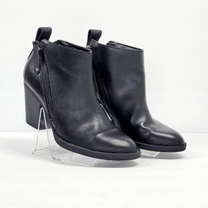 DV by DOLCE VITA ankles booties zip black Sz 6